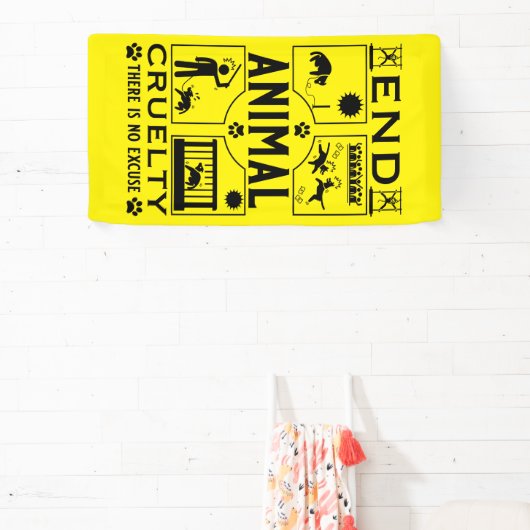 Stop Diercruelheid Spandoek (Insitu)