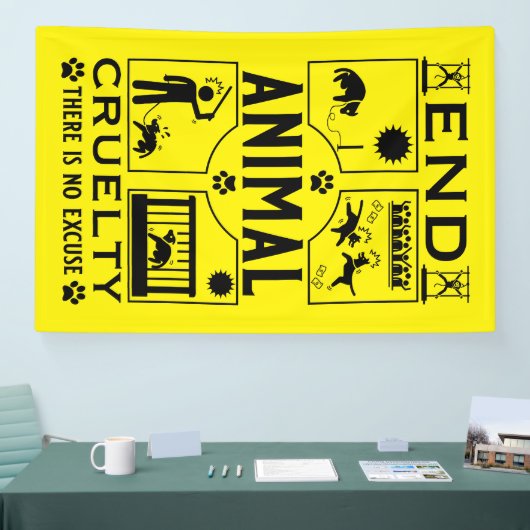 Stop Diercruelheid Spandoek (Beurs)