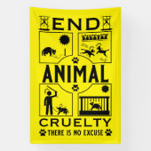 Stop Diercruelheid Spandoek (Verticaal)