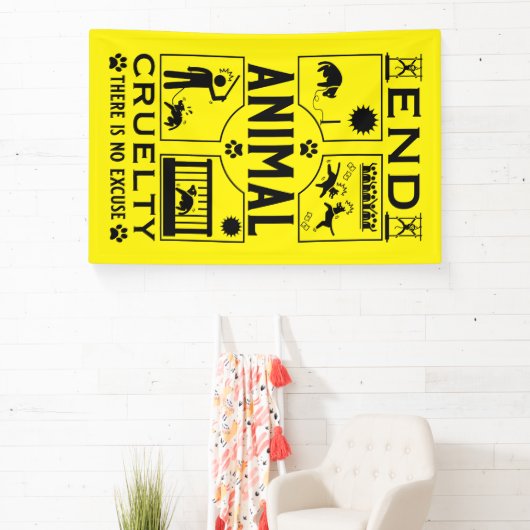 Stop Diercruelheid Spandoek (Insitu)