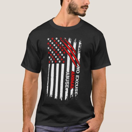 Stop Dierenmishandeling 1 T-shirt (Voorkant)