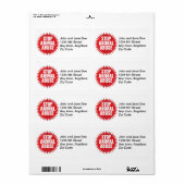 Stop dierenmishandeling etiket (Full Sheet)