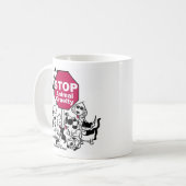 Stop dierenmishandeling koffiemok (Voorkant links)