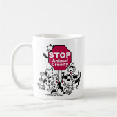 Stop dierenmishandeling koffiemok (Links)