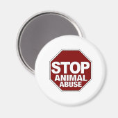 Stop dierenmishandeling magneet (Voorkant / Achterkant)