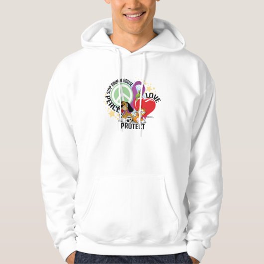 Stop dierenmishandeling PLP Hoodie (Voorkant)