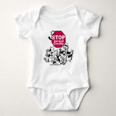 Stop dierenmishandeling romper (Voorkant)