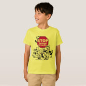 Stop dierenmishandeling t-shirt (Voorkant volledig)