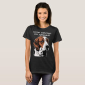 Stop dierproeven einde vivisectie vrij van de Bea T-shirt (Voorkant volledig)