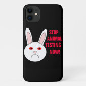 Stop dierproeven nu iPhone 4 Case (Achterkant)