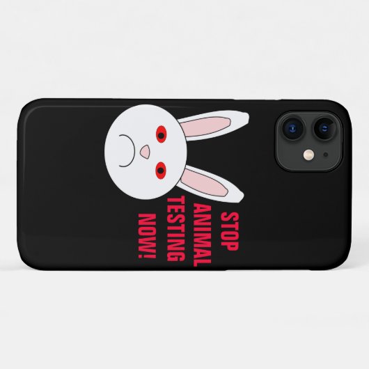 Stop dierproeven nu iPhone 4 Case (Achterkant (horizontaal))