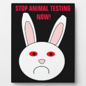 Stop dierproeven nu Plaque Fotoplaat (Voorkant)