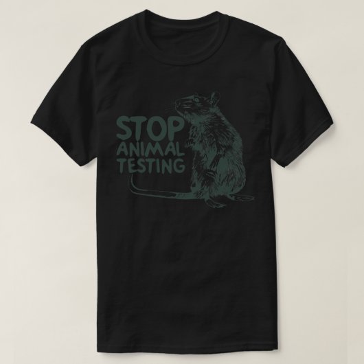 Stop dierproeven t-shirt (Design voorkant)