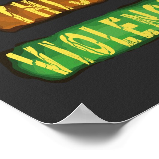 Stop dit geweld poster (Hoek)