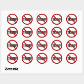 Stop Donald Trump Anti-Trump 2016 Ronde Sticker (Vel)