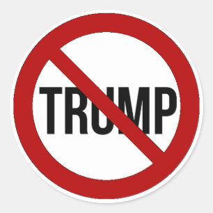 Stop Donald Trump Anti-Trump 2016 Ronde Sticker