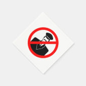 Stop Doorman Sign Napkins Servet (Hoek)
