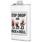 Stop Drop en Rock n Roll - In Hoesje of Fire Heupfles (Links)