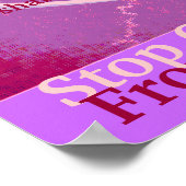 Stop één hart van het breken Poster-past aan Poster (Hoek)