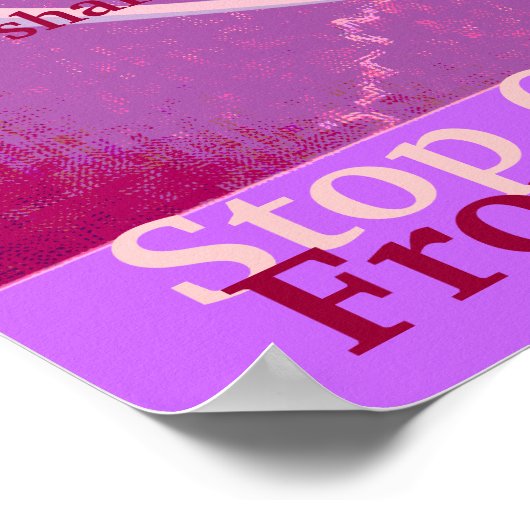 Stop één hart van het breken Poster-past aan Poster (Hoek)