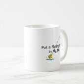 Stop een hengel in mijn hand koffiemok (Voorkant rechts)