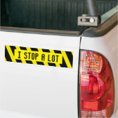 STOP EEN PLAATS VAN PARTIJ BUMPERSTICKER (Op Truck)