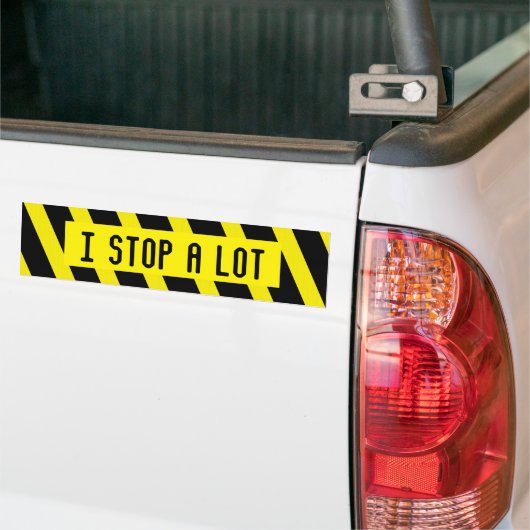 STOP EEN PLAATS VAN PARTIJ BUMPERSTICKER (Op Truck)