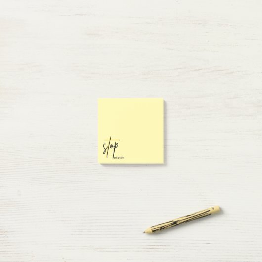 Stop en Breedte Post-it® Notes (Op bureau)