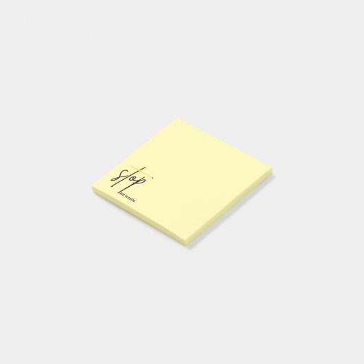 Stop en Breedte Post-it® Notes (Schuin)