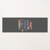 Stop en geniet van de bloemen yogamat (Voorkant (horizontaal))