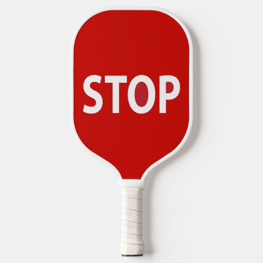 STOP en GO Design Pickleball Paddle (Voorkant)