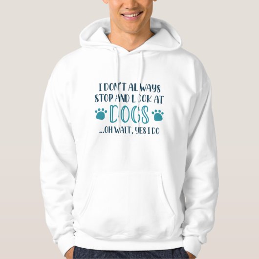 Stop en kijk naar honden hoodie (Voorkant)