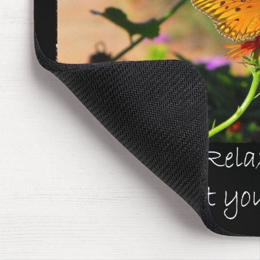 Stop en ontspan Mousepad Muismat (Hoek)