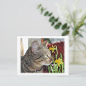 Stop en Ruik de bloemen Briefkaart (Staand voorkant)