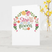 Stop en Ruik de Bloemen Kaart (Gele Bloem)