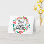 Stop en ruik de bloemen kaart (Gele Bloem)