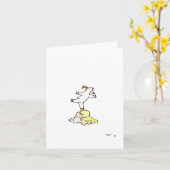 "Stop en Ruik de Bloemen," leeg wenskaart Kaart (Gele Bloem)