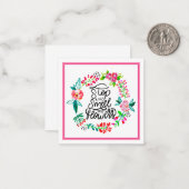 Stop en ruik de bloemen notitiekaartje (Voorkant / Achterkant in situ)