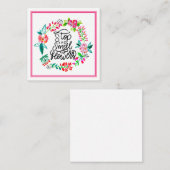 Stop en ruik de bloemen notitiekaartje (Voorkant / Achterkant)