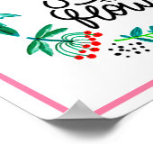 Stop en ruik de bloemen poster (Hoek)