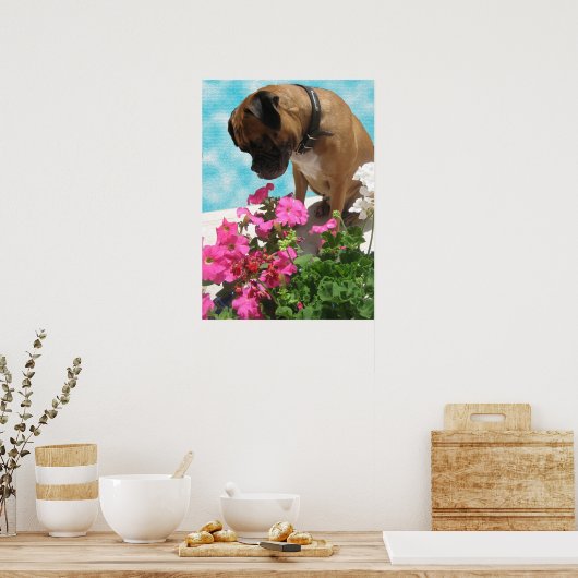 Stop en Ruik de bloemen Poster (Keuken)