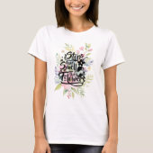 Stop en Ruik de bloemen T-shirt (Voorkant)