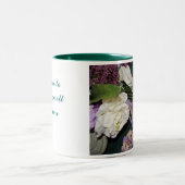Stop en Ruik de bloemen Tweekleurige Koffiemok (Center)