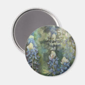 Stop en ruik de Bluebonnets Koelkast Magnet (Voorkant / Achterkant)