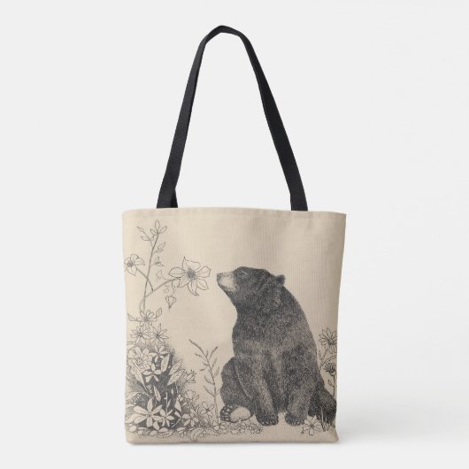 Stop en Ruik de Canvas tas Flowers2 (Achterkant)