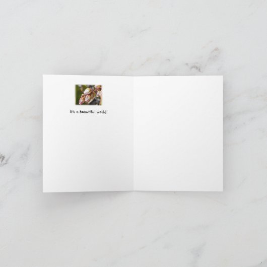 Stop en ruik de Flowers Note Kaart (Binnen)