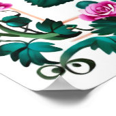 Stop en ruik de Rosé Wine Lover Custom Poster (Hoek)