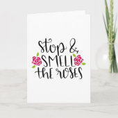 Stop en ruik de rozen kaart (Voorkant)