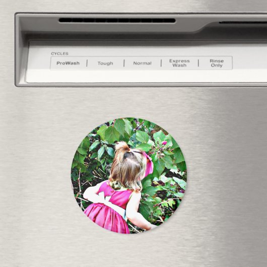 Stop en Ruik de Rozen Magnet van de Foto (Insitu (Vaatwasser))