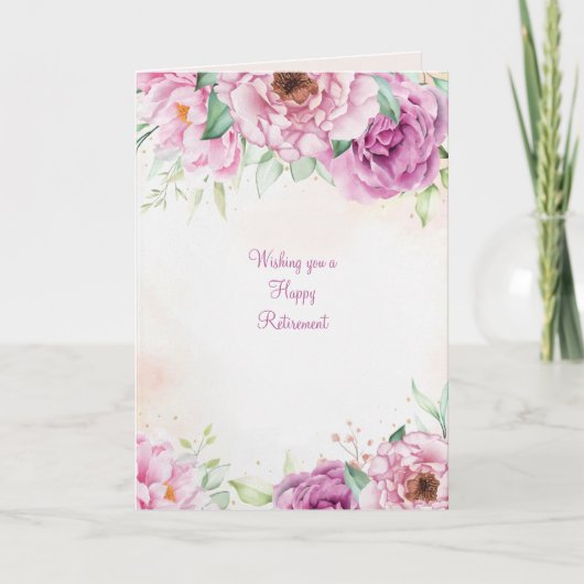 Stop en ruik de Rozen Pensioen Kaart (Voorkant)